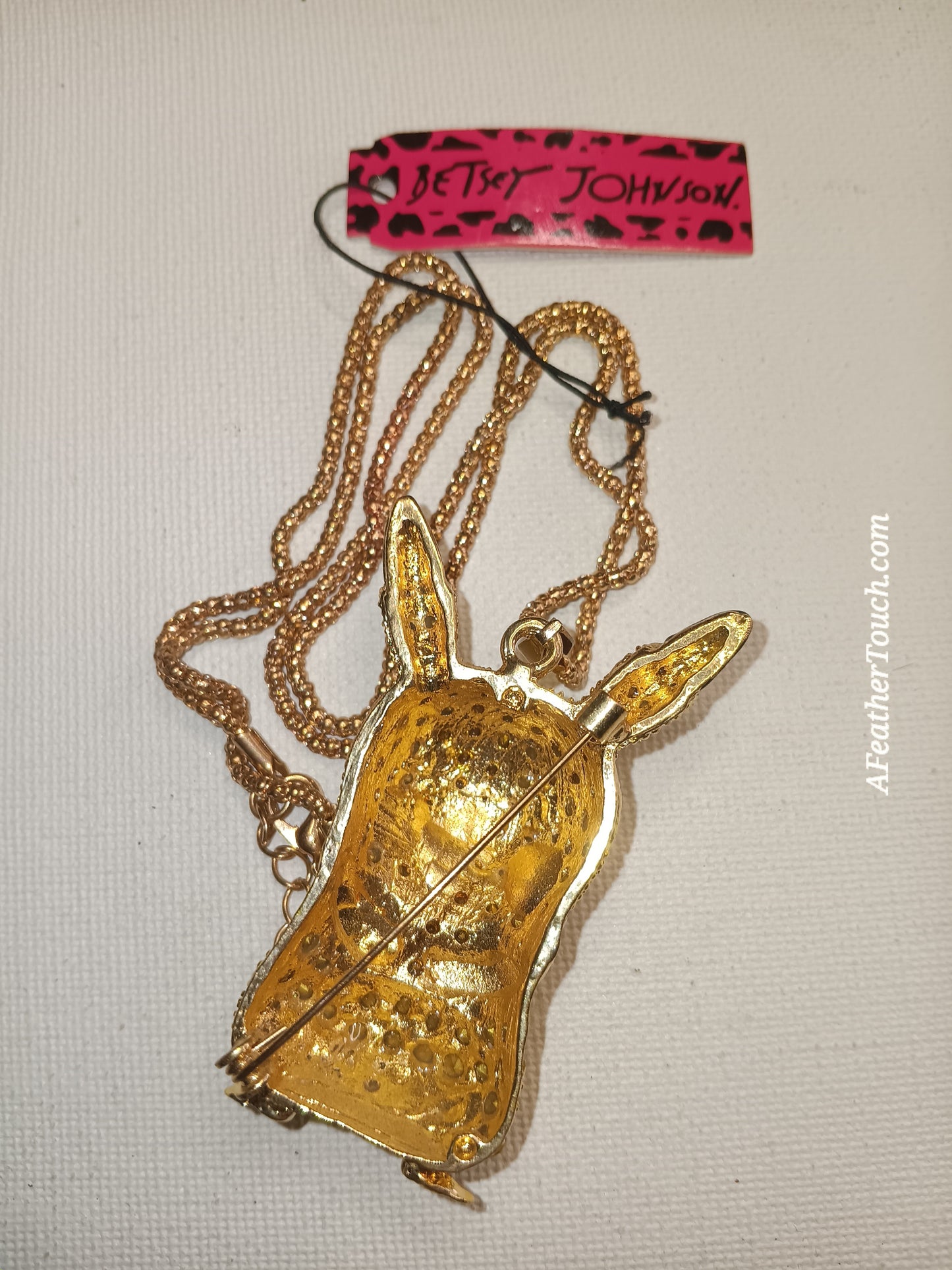 ⚡ ⚡ Betsey Johnson Pokémon Pikachu Sparkling 2-in-1 Brooch & Necklace Pendant! ⚡
