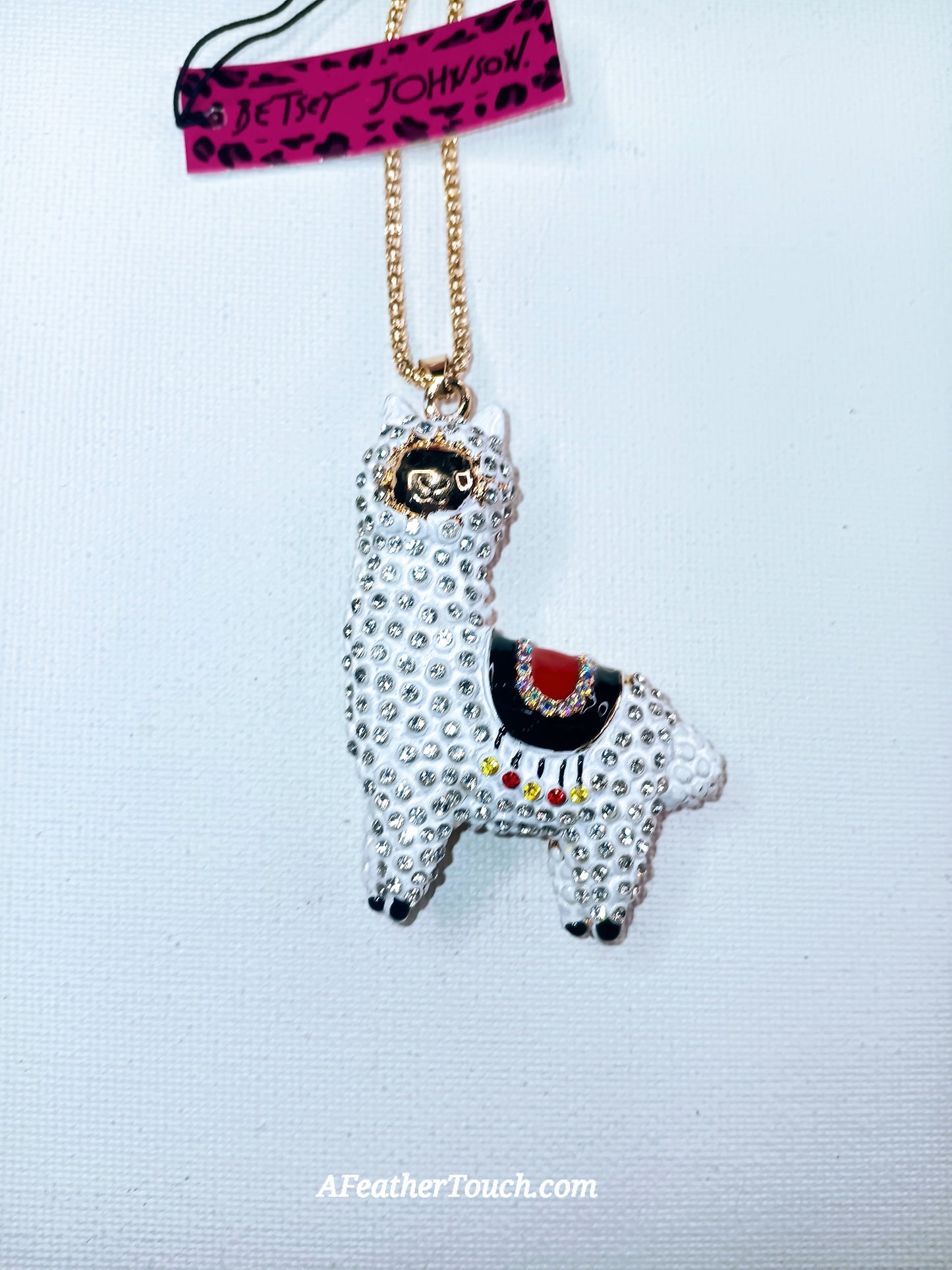 Betsey Johnson Llama Statement Pendant Necklace