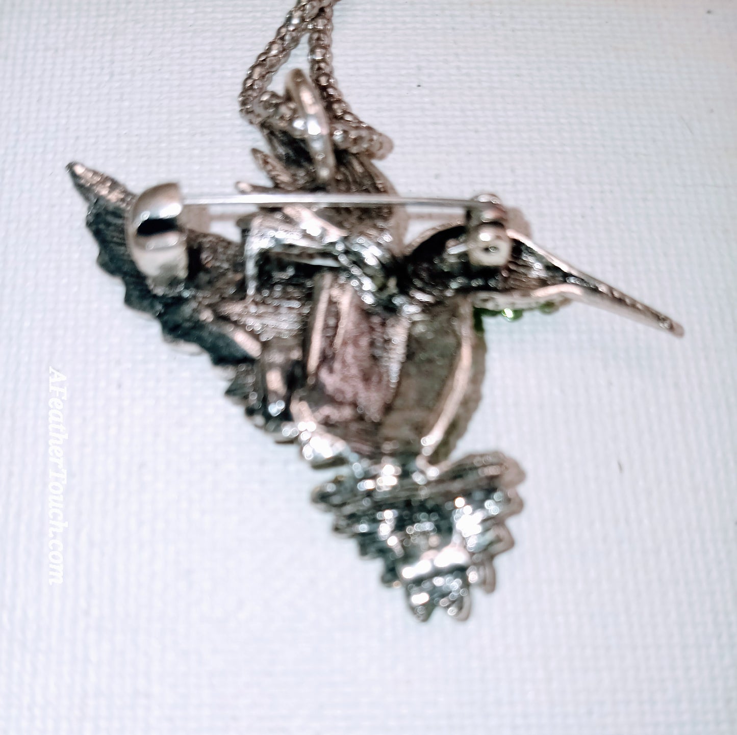 Betsey Johnson Spring Ahead Hummingbird Pendant Necklaces/Brooch 2 in 1