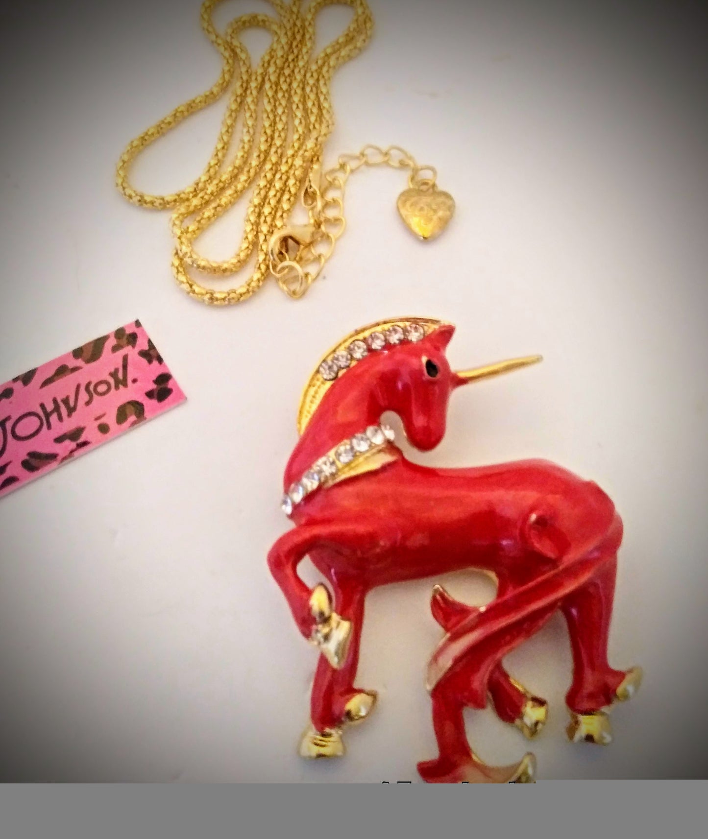 Unicorn Pendant/Brooch by Betsey Johnson