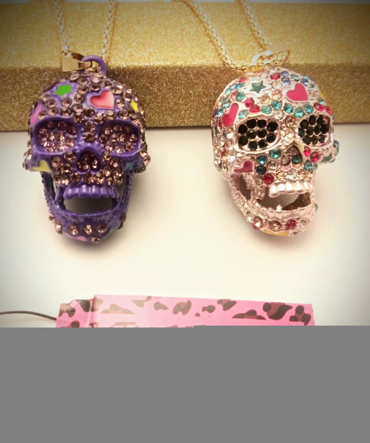 Skull 3D Pendant Authentic Betsey Johnson