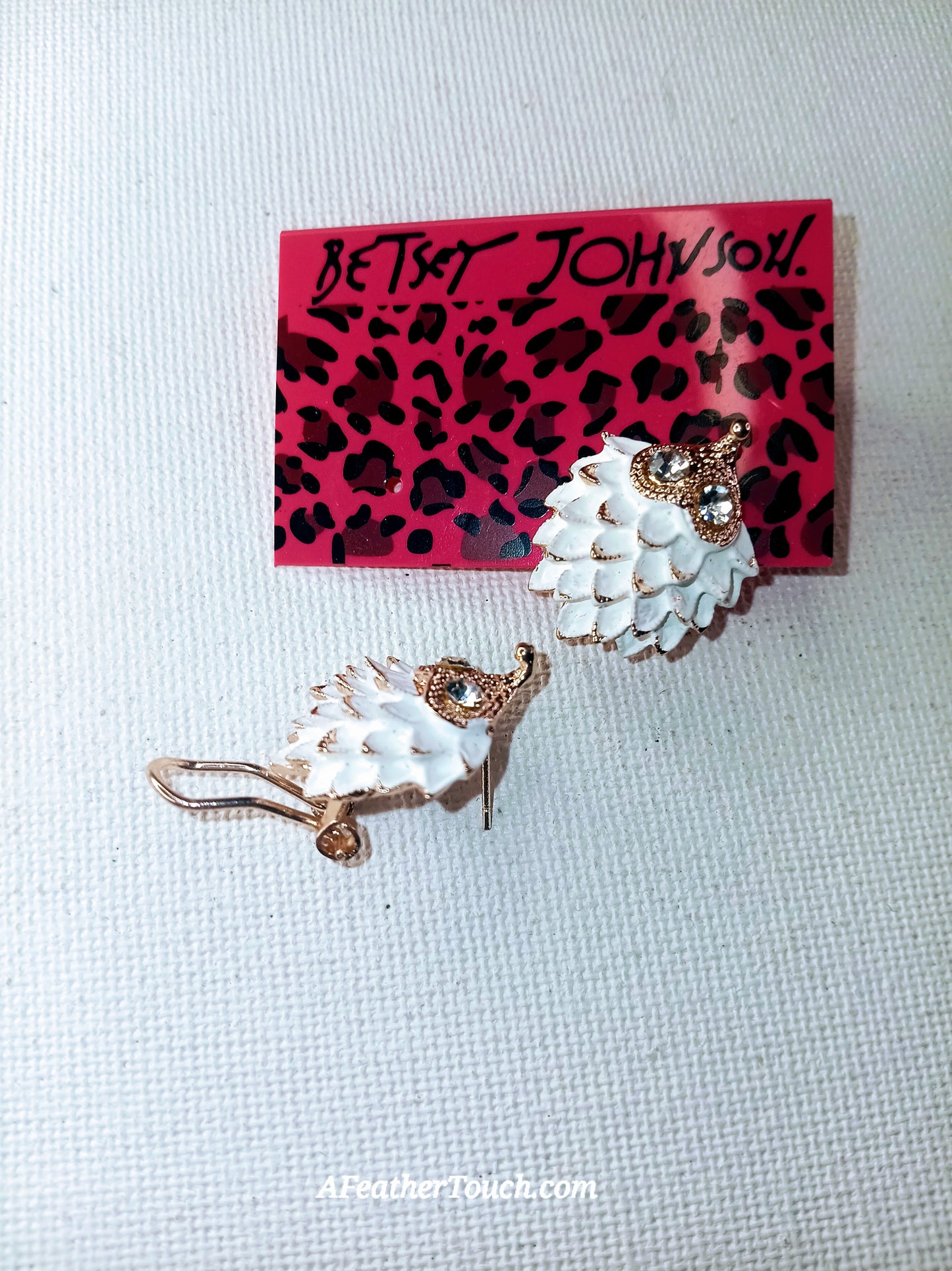 Betsey Johnson Crystal Hedgehog Statement Necklace