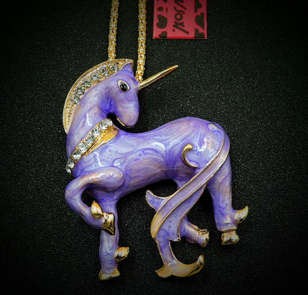 Unicorn Pendant/Brooch by Betsey Johnson