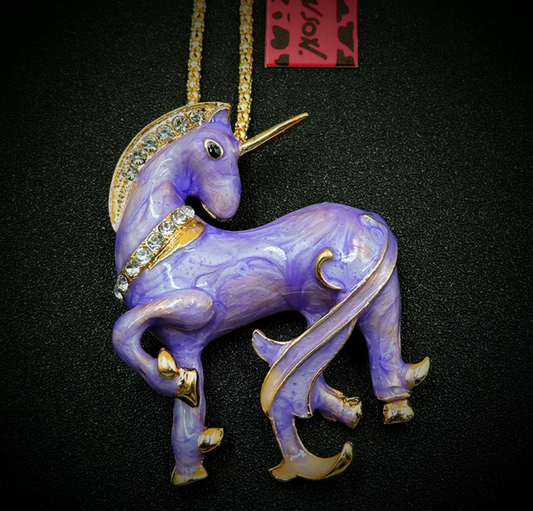 Unicorn Pendant/Brooch by Betsey Johnson