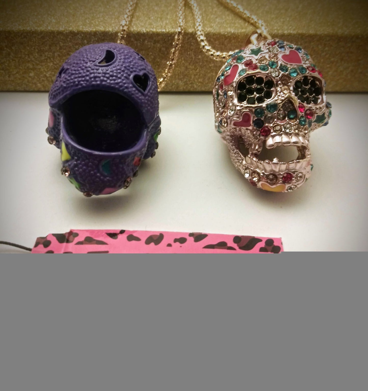 Skull 3D Pendant Authentic Betsey Johnson