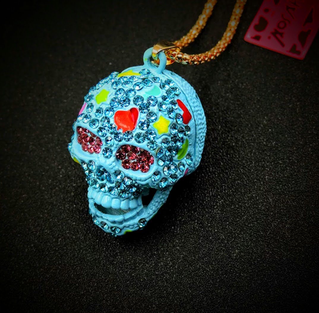 Skull 3D Pendant Authentic Betsey Johnson