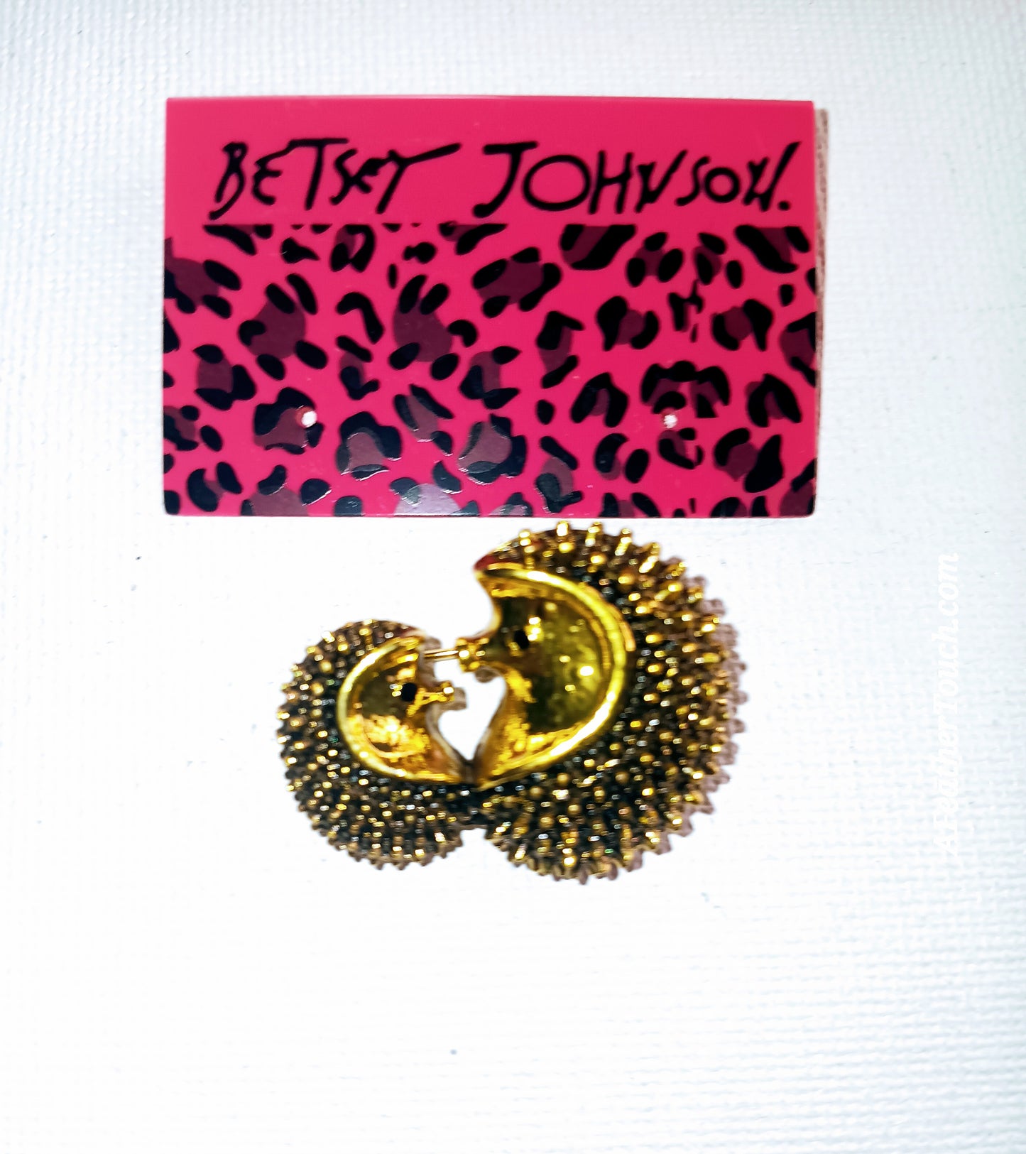 Betsey Johnson Whimsical Woodland Hedgehog Statement Brooch Pin