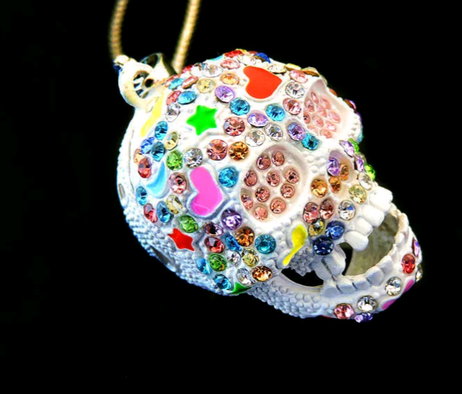 Skull 3D Pendant Authentic Betsey Johnson