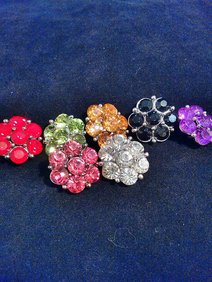 Nooda SNAP AND SWITCH 18mm  Snaps multiple colors Rhinestone clusters