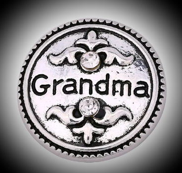 Grandma 18MM Snap with Rhinestones